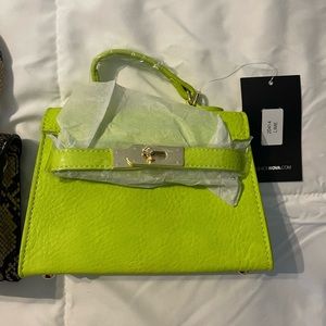Lime green bag
